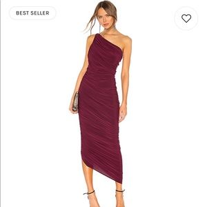 Diana Ruched One-Shoulder Gown-Norma Kamali SIZE S